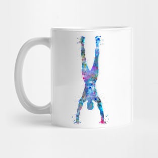 Hand stand by man Mug